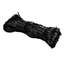 Desc - Cordon Plastico Negro Brillo Extremo - 5.33mm x 180m