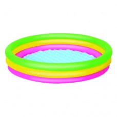 Piscina infantil triple anillo. Piso inflable 62Lts. Bestway