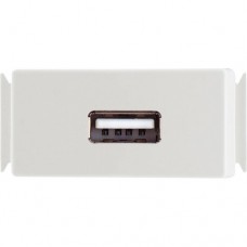 Modulo Tomacorriente USB 1.5A Blanco ARIA xUn.