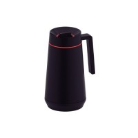 Termo Inox Negro. con Ampolla de Vidrio 500ml. Exata