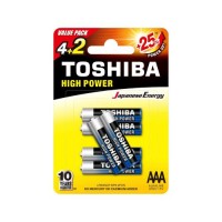 Pila Alkalina AAA Toshiba Blister x6