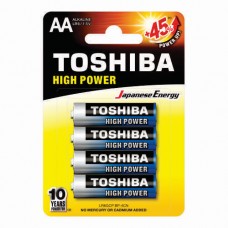 Pila Alkalina AA Toshiba Blister x4