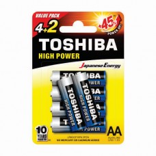Pila Alkalina AA Toshiba Blister x6